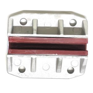 ZAPATA RIEL GRIS/ROJO 10MM